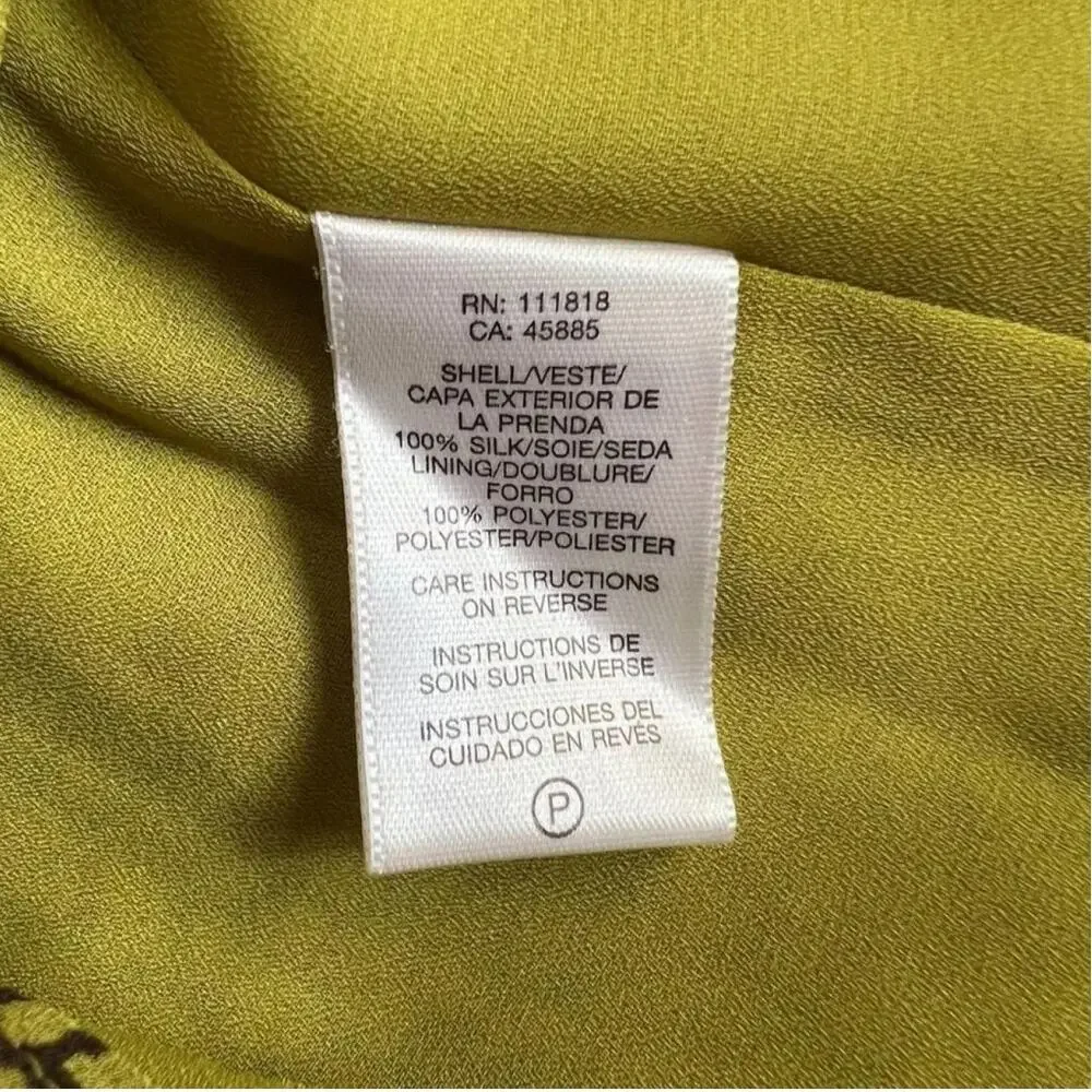 Michael Kors Green Printed Sleeveless Top, US2